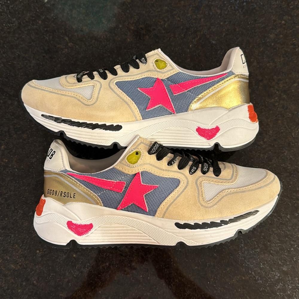 Golden Goose running Sneakers Multi-Color super fun cute Style!!! BNWB